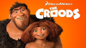 Title art for the Dreamworks animated film, The Croods.