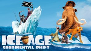 Title art for the Disney animated movie, Ice Age: Continental Drift