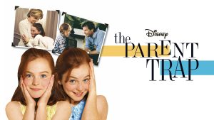 Title art for the romcom movie, The Parent Trap, starring Lindsay Lohan.