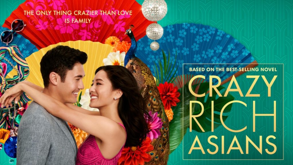 Title art for the rom-com film, Crazy Rich Asians.