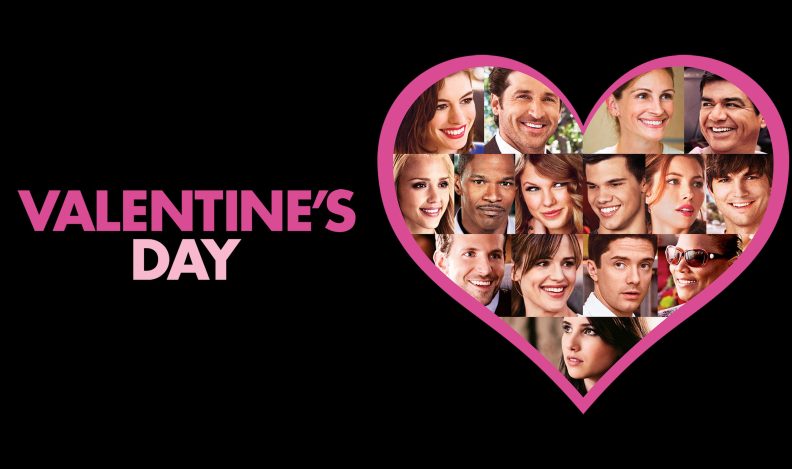 Title art for the rom-com movie, Valentine’s Day.