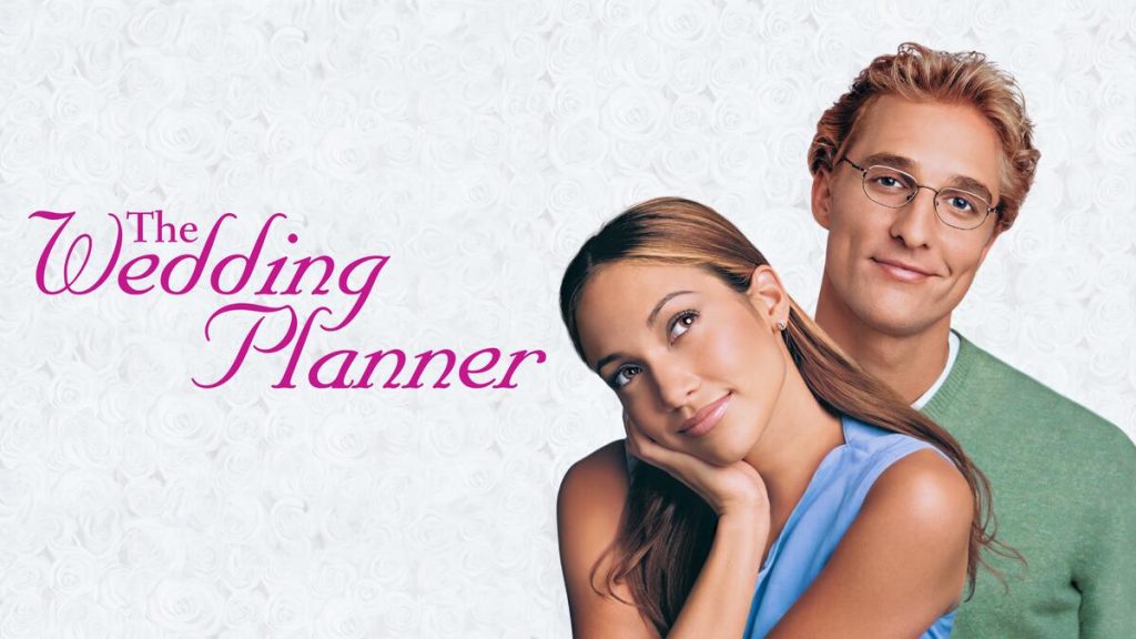 Title art for the 2000s rom-com film, The Wedding Planner.