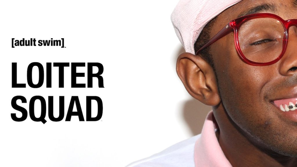 Title art for the Adult Swim live-action series, Loiter Squad.