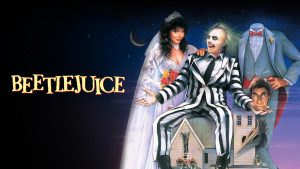 Title art for the classic Halloween movie, Beetlejuice.