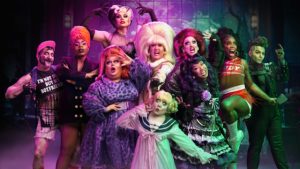 Promotional image for the Hulu Original variety special, Huluween Dragstravaganza.
