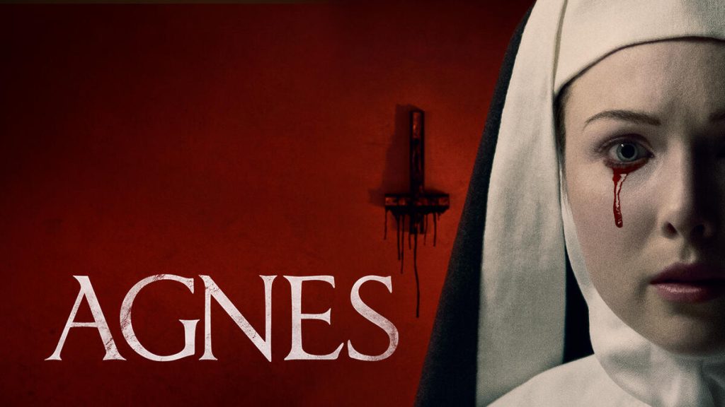 Title art for the horror movie Agnes.