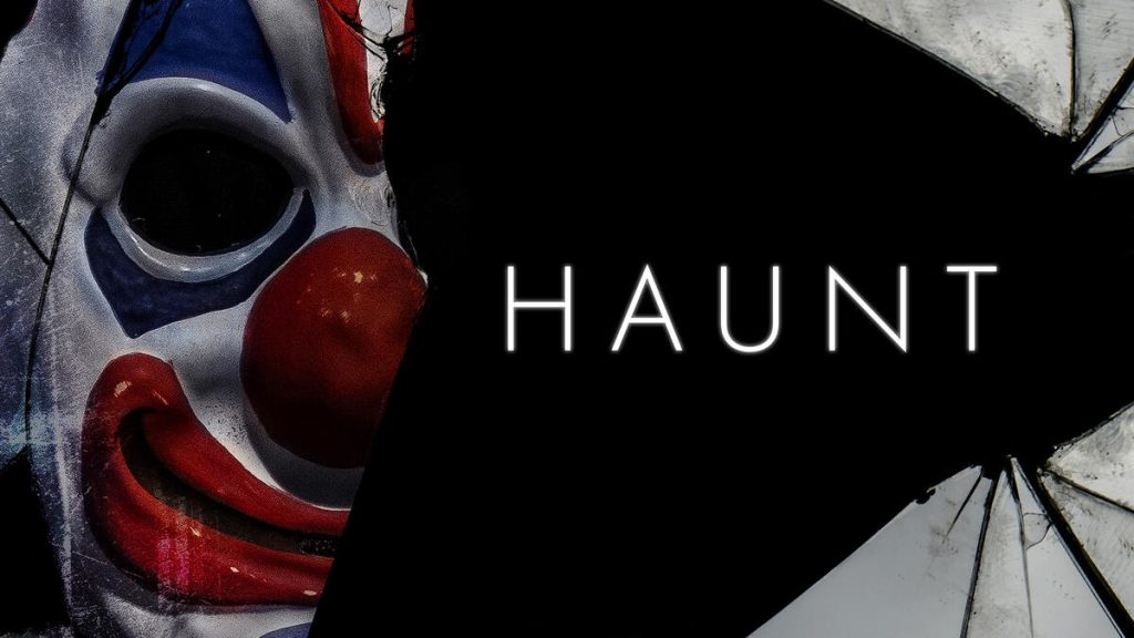 Title art for the horror thriller movie Haunt.