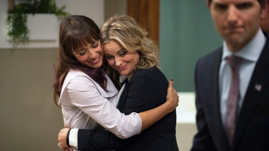 A still image from the comfort show, Parks and Recreation.