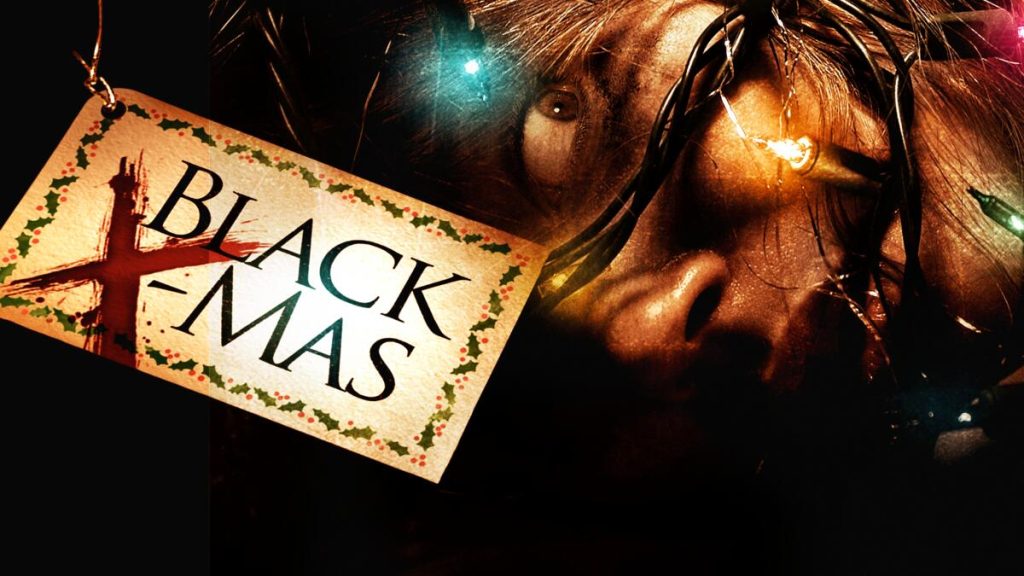 Title art for the holiday horror movie, Black Christmas.