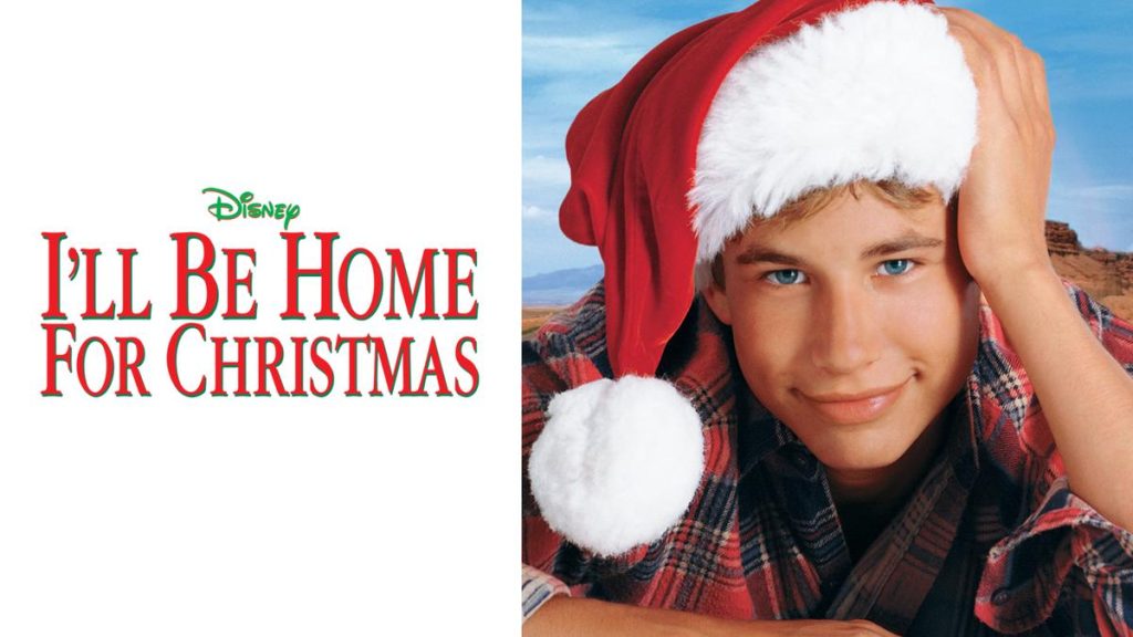 Title art for the Disney holiday movie, I’ll Be Home For Christmas.