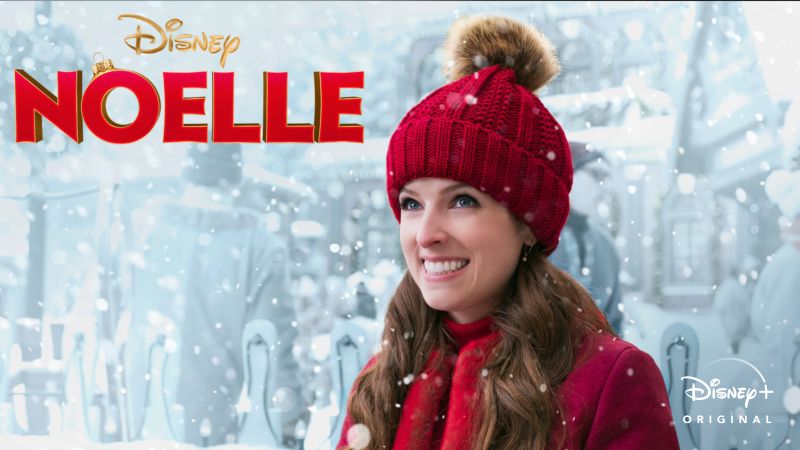 Title art for the Christmas movie, Noelle, on Disney+.