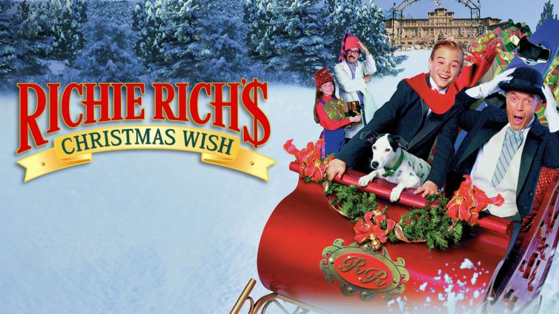 Title art for the Christmas movie, Richie Rich’s Christmas Wish.