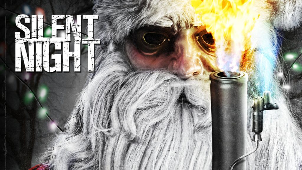 Title art for the Christmas horror movie, Silent Night.