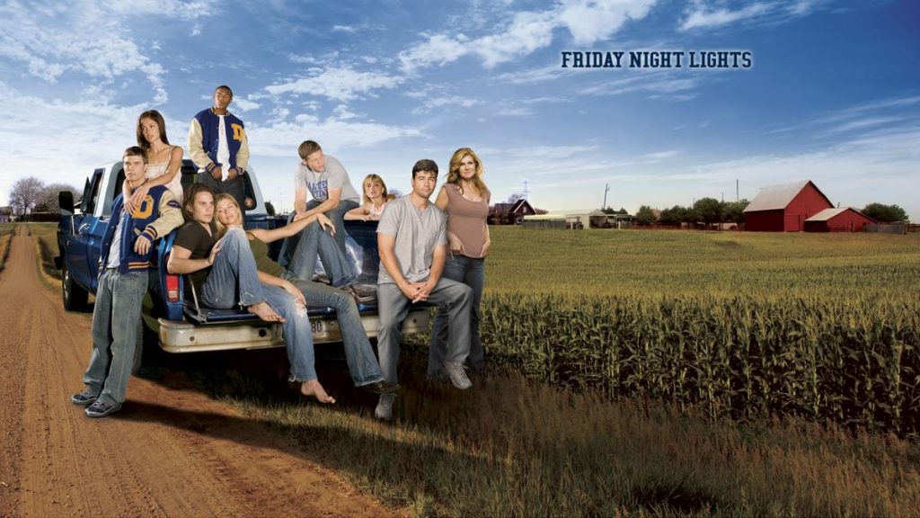 Title art for the TV show, Friday Night Lights.