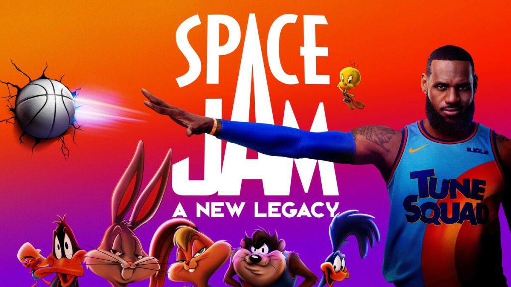 Title art for the basketball movie, Space Jam: A New Legacy.
