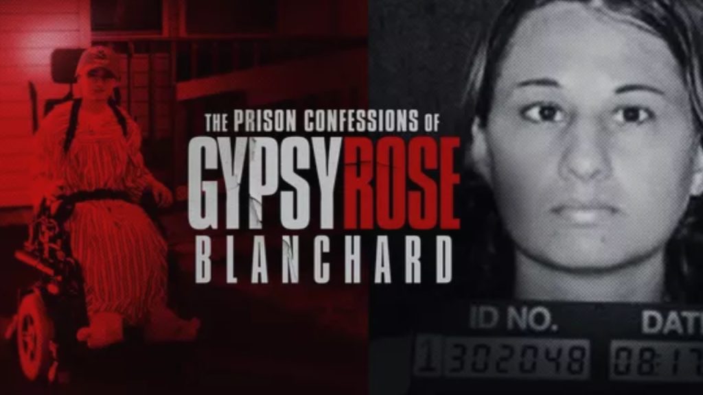 Title art for the docuseries, The Prison Confessions of Gypsy Rose Blanchard.