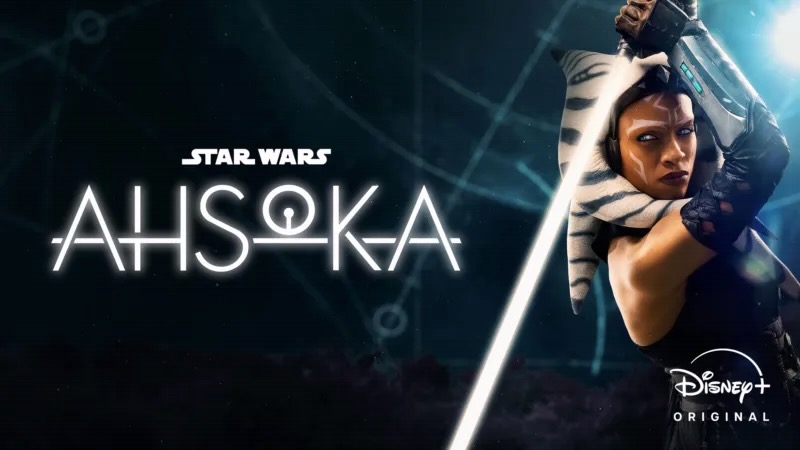 Title art for the Disney+ Original Star Wars series, Ahsoka.
