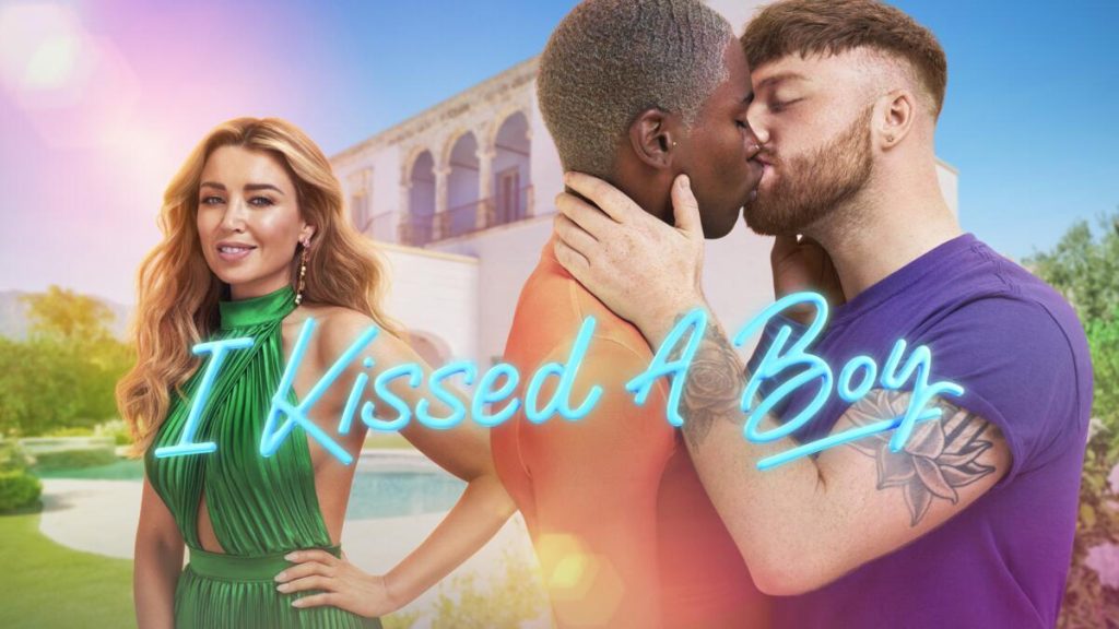 Title art for the U.K. reality dating series, I Kissed A Boy.