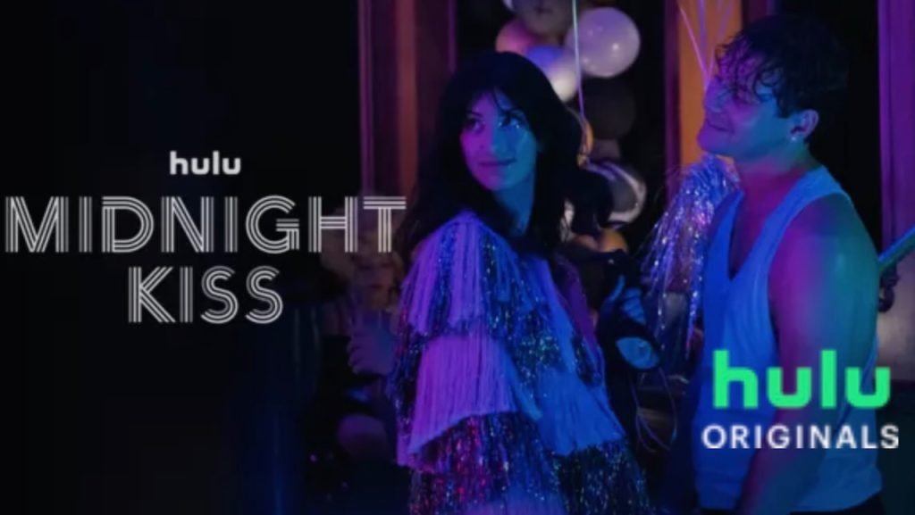 Title art for the Hulu Original LGBTQ+ horror movie, Midnight Kiss.