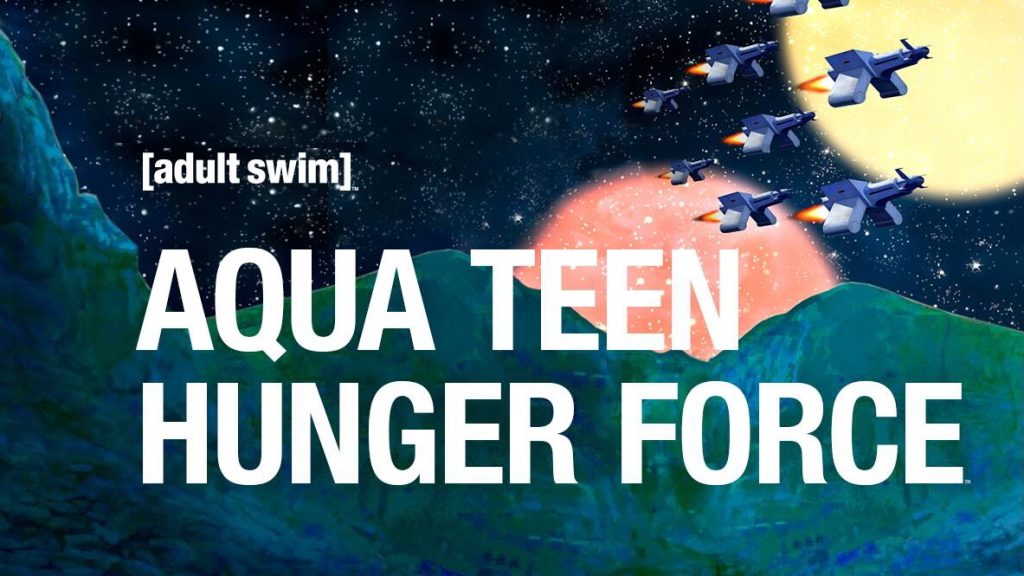 Title art for the Adult Swim show, Aqua Teen Hunger Force.