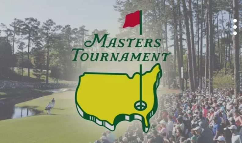 Title art for the PGA tournament, The Masters 2024, on Hulu.