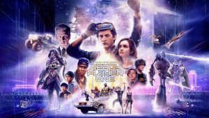 Title art for the movie Ready Player One.