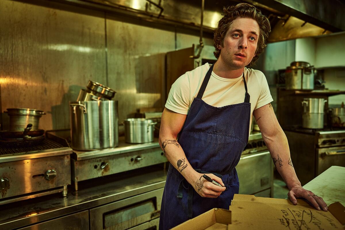 A still of Jeremy Allen White as Carmy in the FX series, The Bear.
