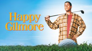 Title art for the Adam Sandler movie, Happy Gilmore.