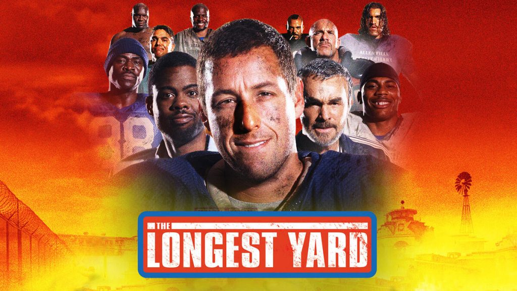 Title art for the Adam Sandler movie, The Longest Yard.