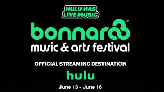 Title art for the Bonnaroo music festival live stream on Hulu.