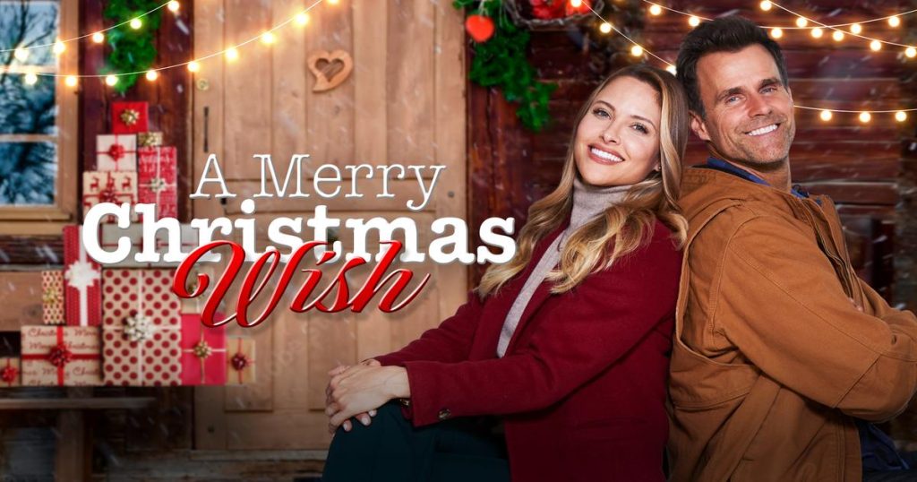 Title art for the romantic Christmas movie, A Merry Christmas Wish.