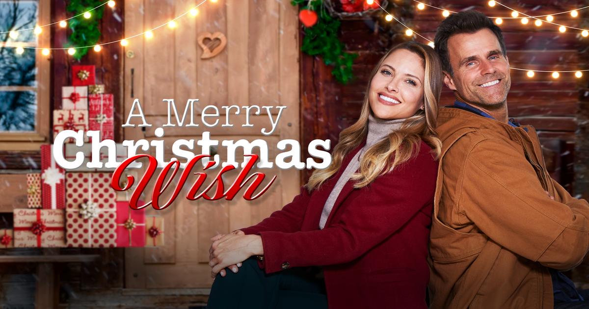 Title art for the romantic Christmas movie A Merry Christmas Wish