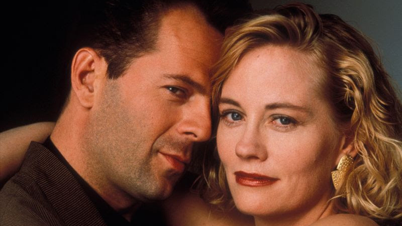 A promotional image for the TV series, Moonlighting.