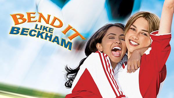 Title art for the soccer movie, Bend It Like Beckham.