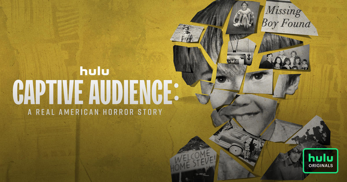 Title art for true-crime docuseries, Captive Audience: A Real American Horror Story.