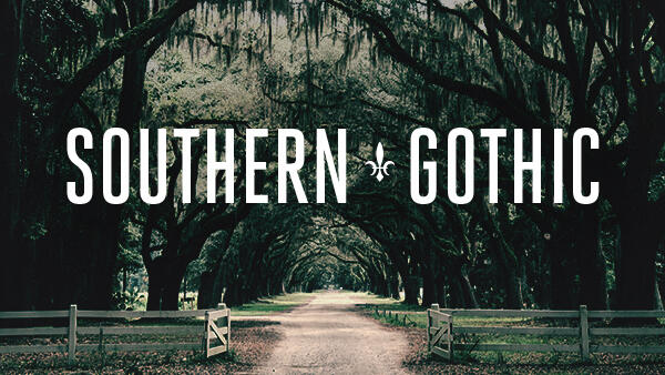 Title art for the true crime documentary, Southern Gothic.