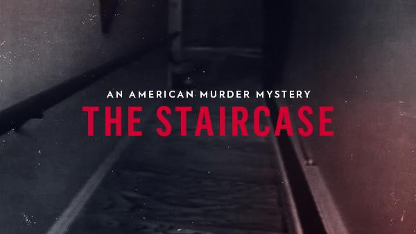 Title art for the true crime documentary American Murder Mystery: The Staircase. 