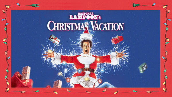 Title art for the classic Christmas comedy movie, National Lampoon’s Christmas Vacation.