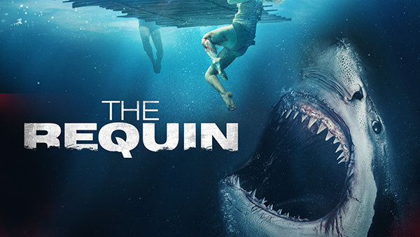Title art for the shark movie, The Requin.