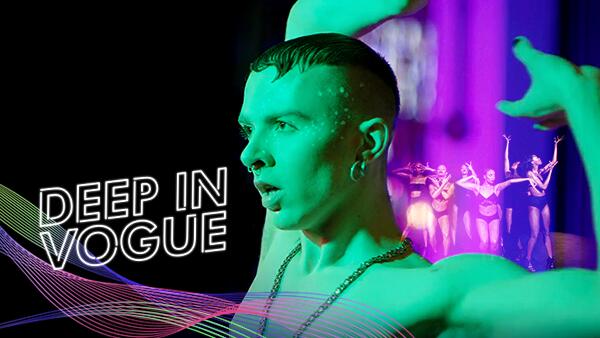 Title art for the LGBTQ+ movie, Deep in Vogue.