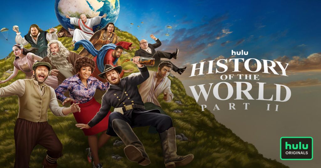 Title art for the Hulu Original limited series, History of the World, Part II.