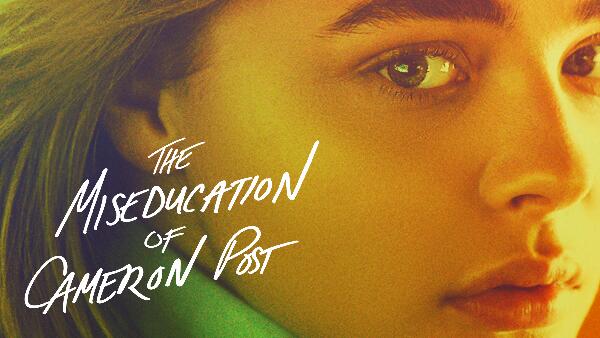 Title art for the LGBTQ+ film, The Miseducation of Cameron Post.