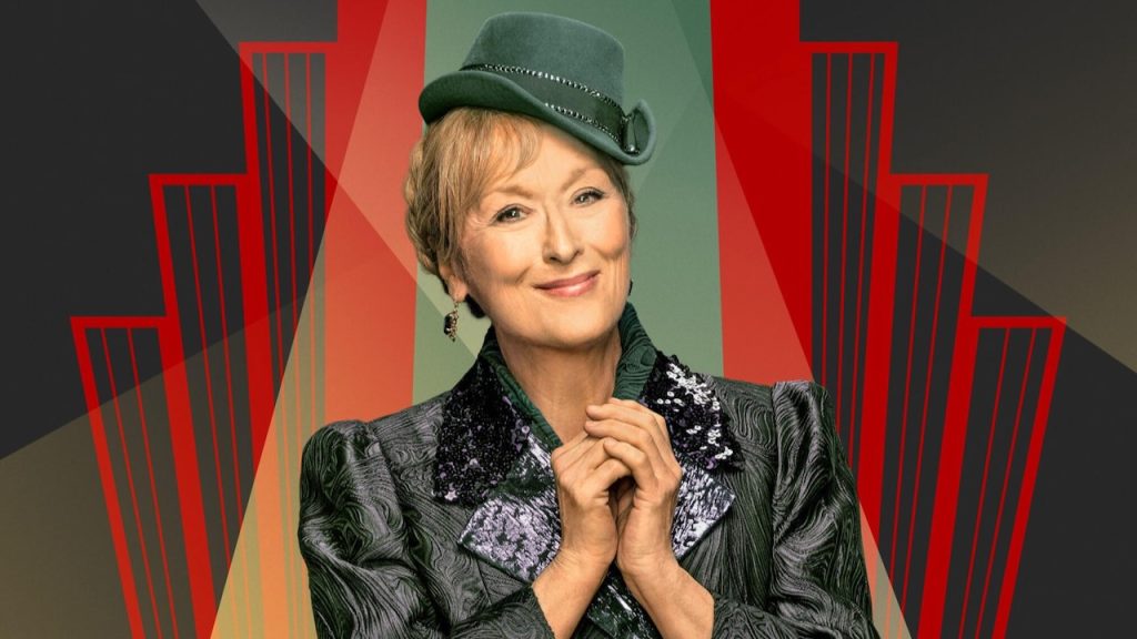 A promotional image of Meryl Streep as Lorette Durkin on Season 3 of Only Murders in the Building.