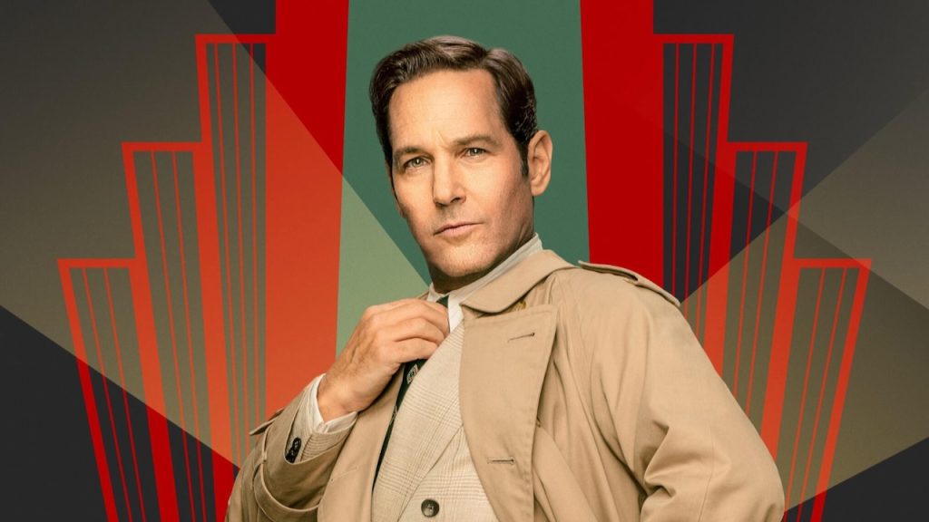 A promotional image of Paul Rudd as Ben Glenroy on Season 3 of Only Murders in the Building.