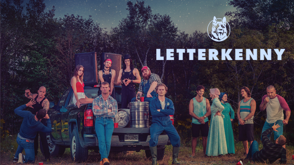 Title art for the Hulu Original show, Letterkenny.
