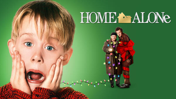 Title art for the funny Christmas movie, Home Alone.