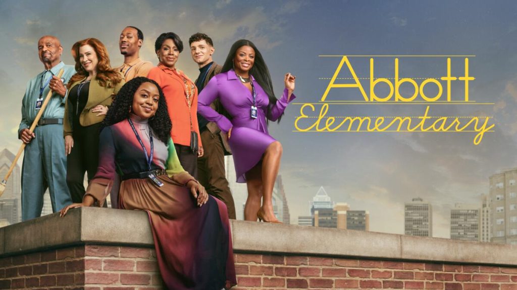 Title art for the ABC comedy series, Abbott Elementary.