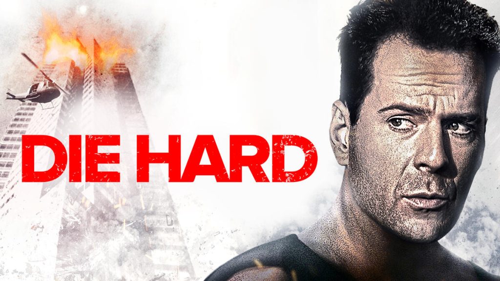 Title art for the non-Christmas Christmas movie, Die Hard.