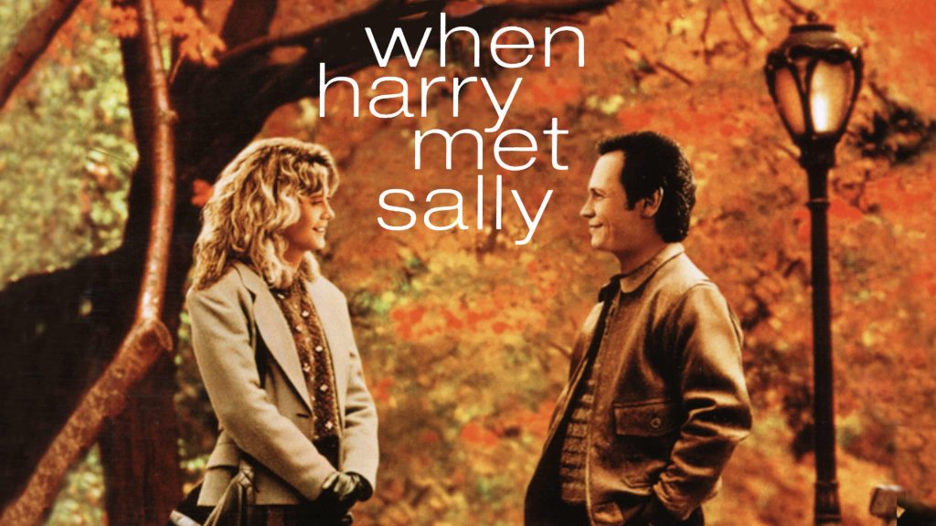 Title art for the non-Christmas Christmas movie, When Harry Met Sally.