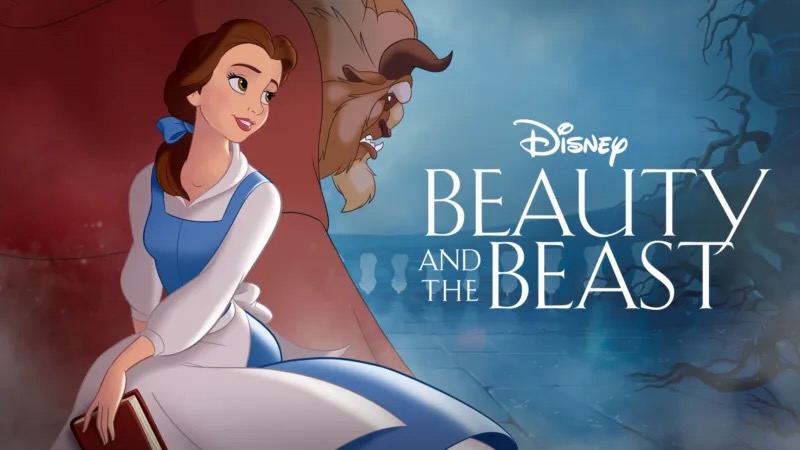 Title art for the non-Christmas Christmas movie, Beauty and the Beast.
